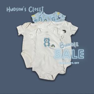 4 Piece Set | Onesie Tops | 0-3 Month